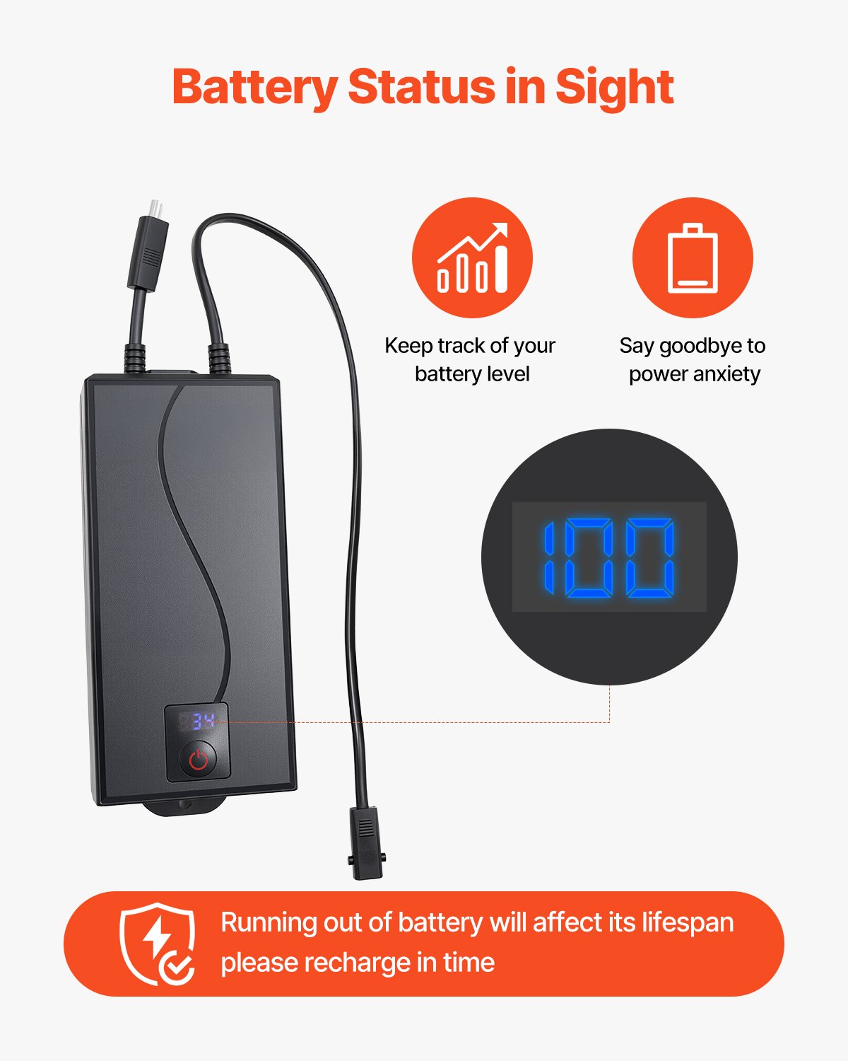 Akku für Relaxsessel mit 5000 mAh und Adapter