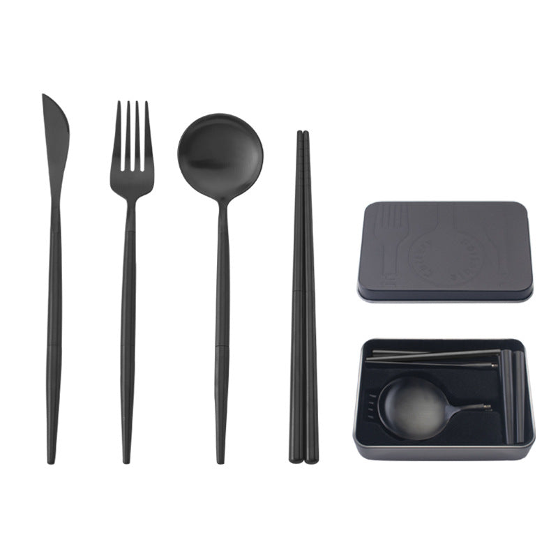 Tragbares Besteck-Set aus Edelstahl – Bild 18 | LuxeStyle