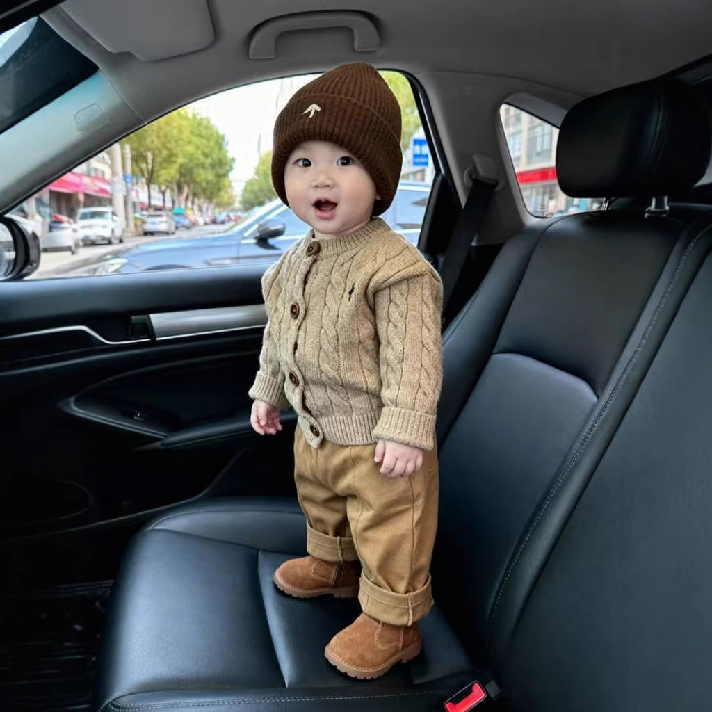 Jungen Strickpullover mit Hose – Bild 5 | LuxeStyle