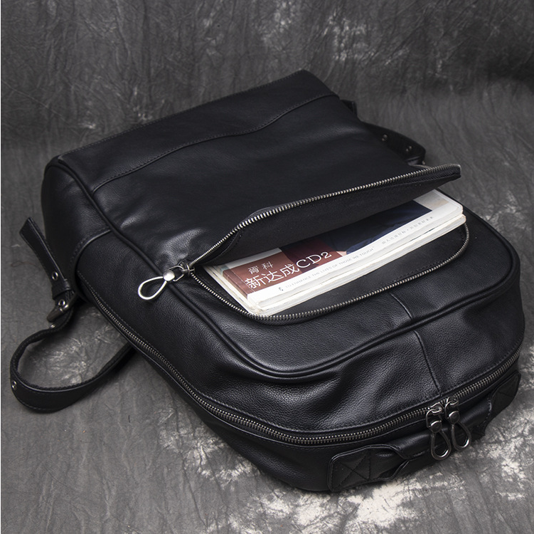 Männer Lederrucksack – 30x12x42 cm – Bild 7 | LuxeStyle