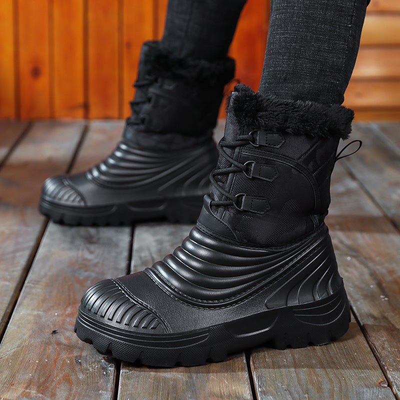 Herren Plus-Size Snow Boots mit Fleecefutter