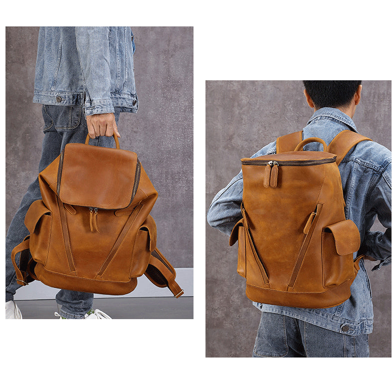 Leder-Rucksack für Freizeit und Reisen – Bild 13 | LuxeStyle