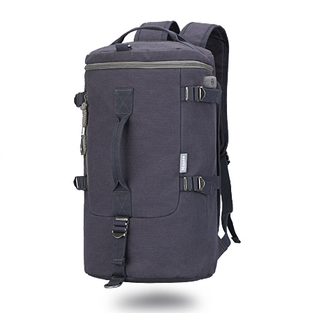 Rucksack für 15" Laptop – Canvas, Farben: Kaffee, Schwarz, Blau – Bild 6 | LuxeStyle