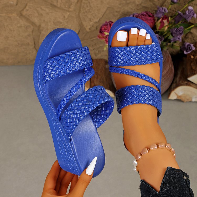 Keile Sandalen mit dicker Sohle