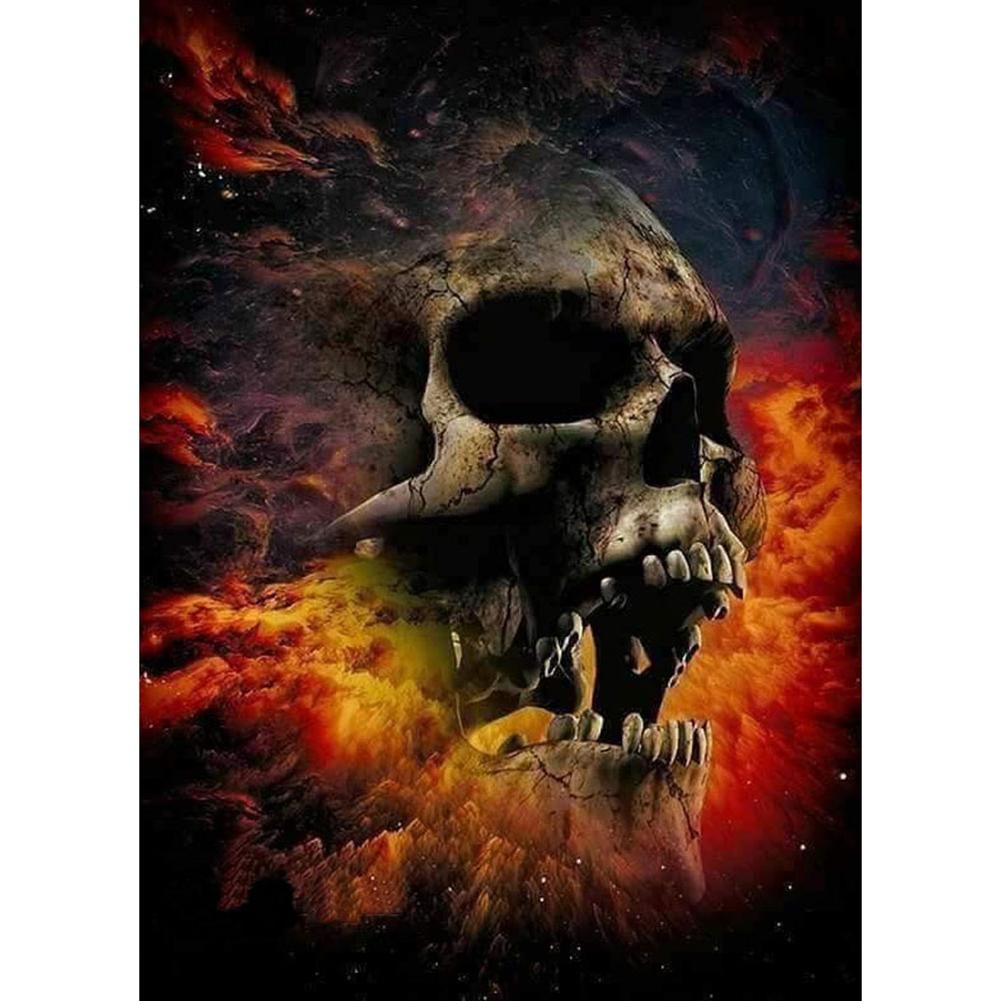 Diamond Painting «Schädelmädchen» Halloween