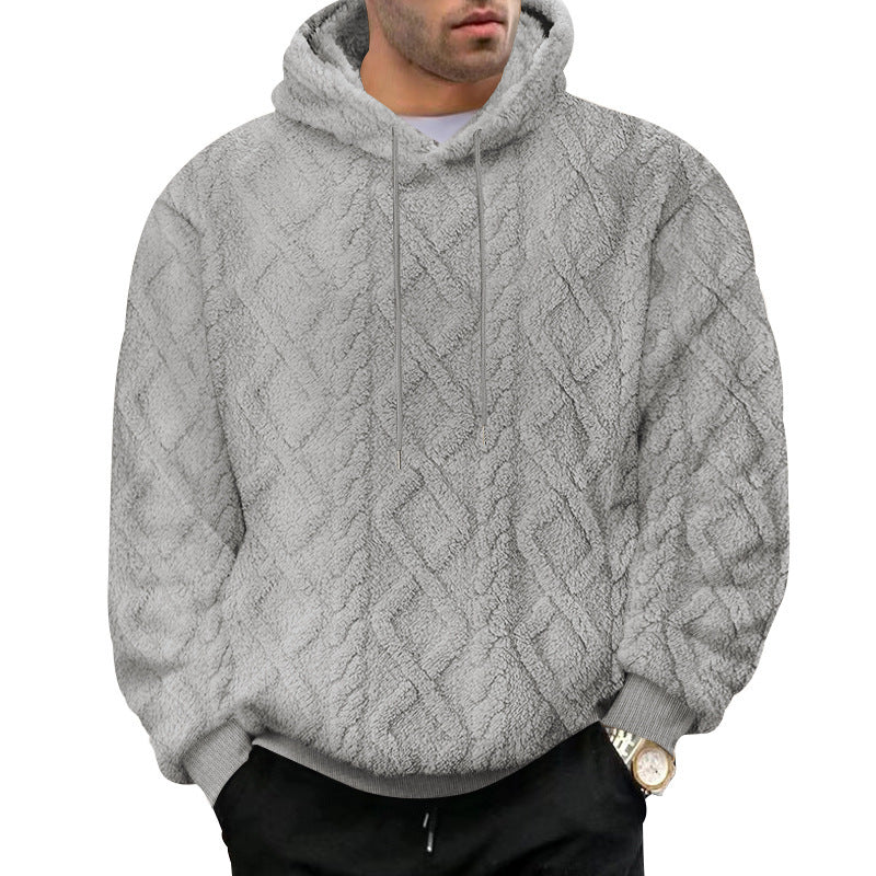 Jacquard Fleece Hoodie für Herren