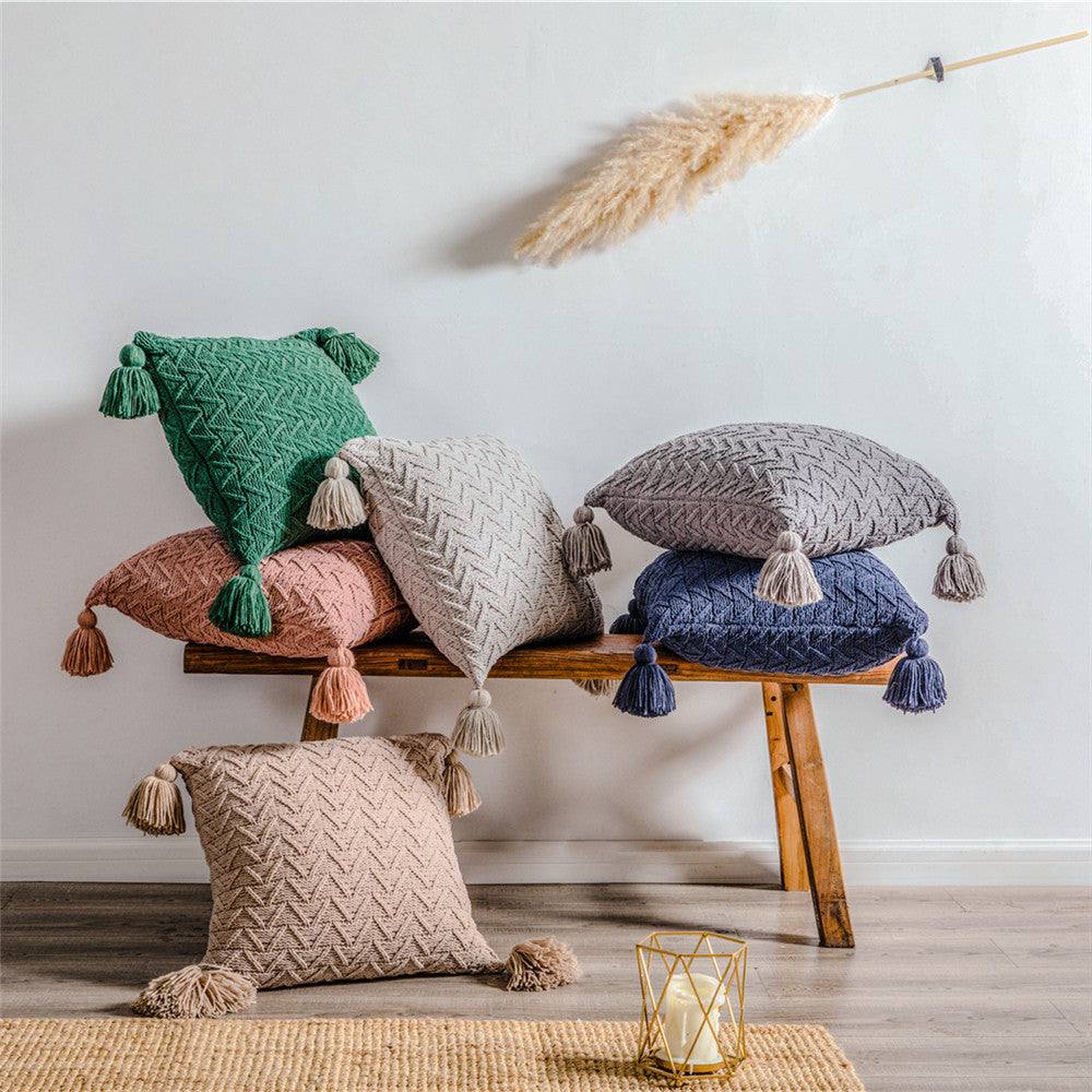 Chenille Kissenbezug, gesteppt – Bild 11 | LuxeStyle