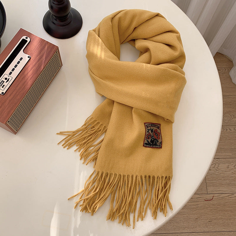 Vielseitiger warmer Schal aus Faux-Kaschmir