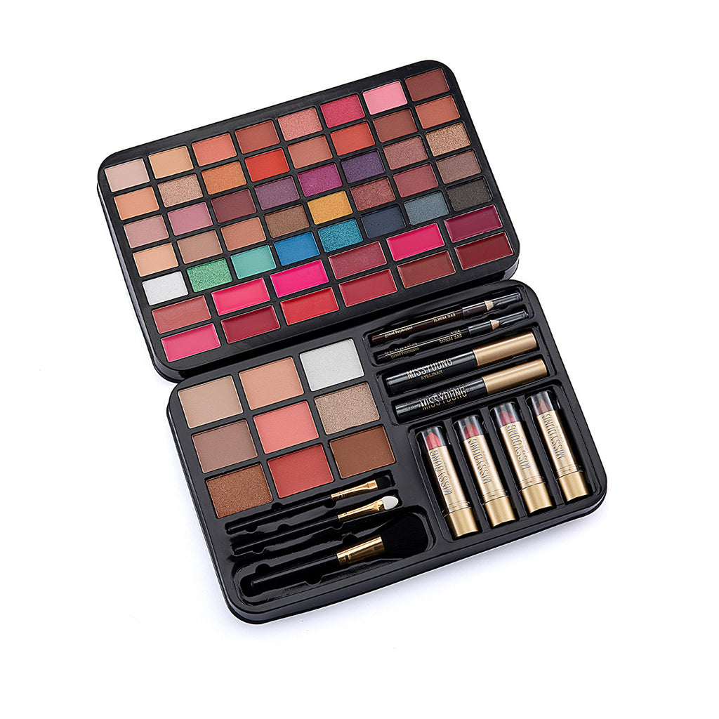 Lippenstift & Lipgloss Augenbrauenstift Highlighter Set – Bild 7 | LuxeStyle