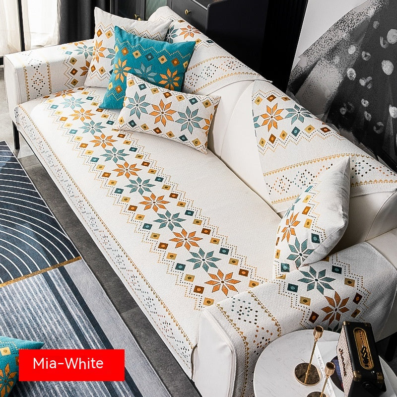 Chenille Sofakissenbezug im Bohème-Stil – Bild 8 | LuxeStyle