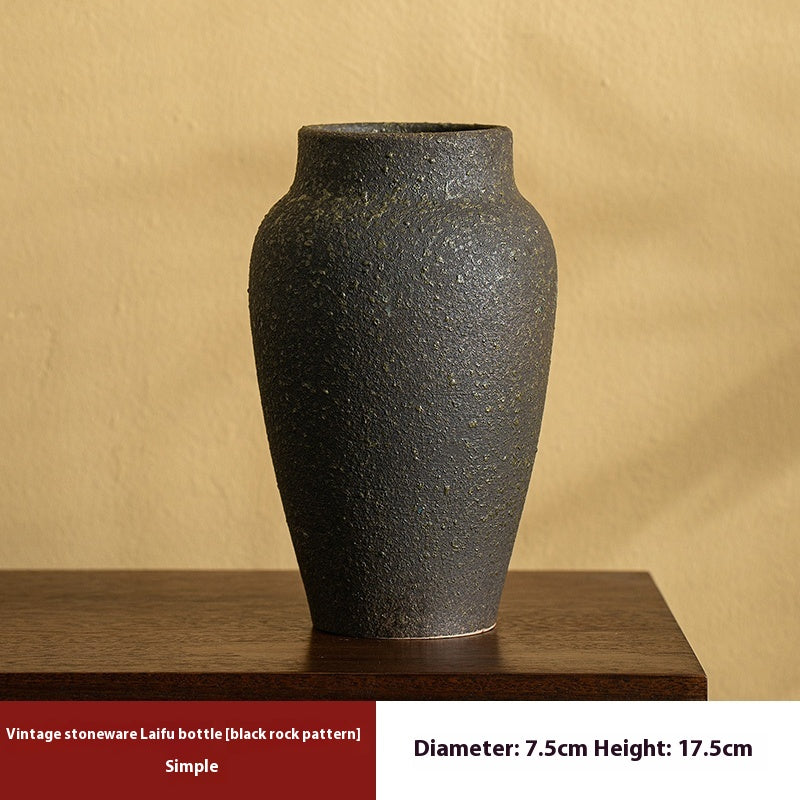 Keramik-Vase im Retro-Look