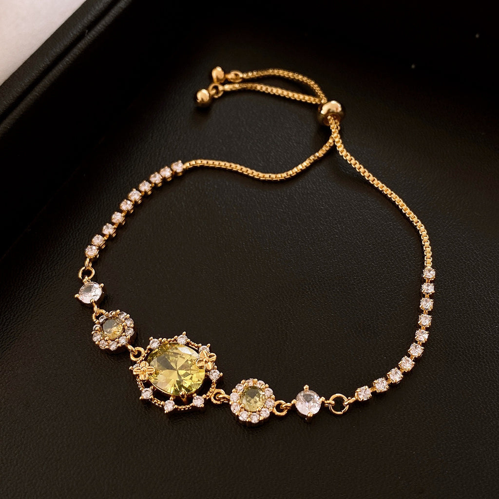 Französisches ovales Zirkon-Armband – Ansicht 2