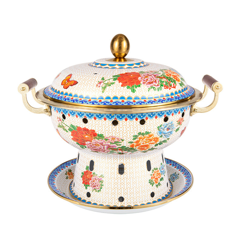 Kupfer Hot Pot Ofen mit Emaille