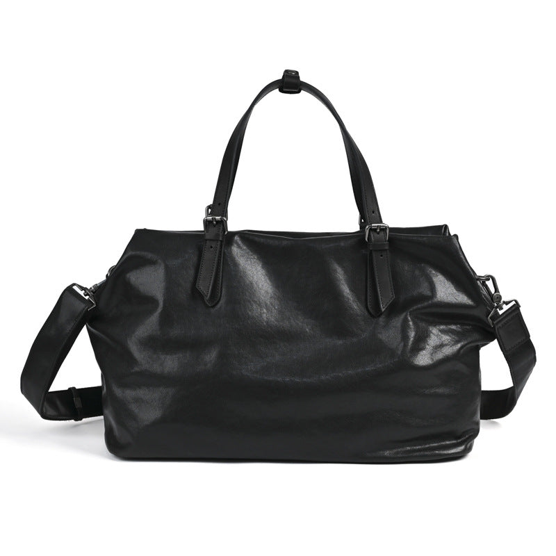 Retro Handtasche aus glänzendem Lackleder