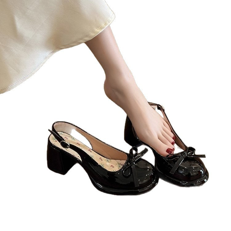 Satin Slingback Sandalen mit Schleife – Bild 7 | LuxeStyle