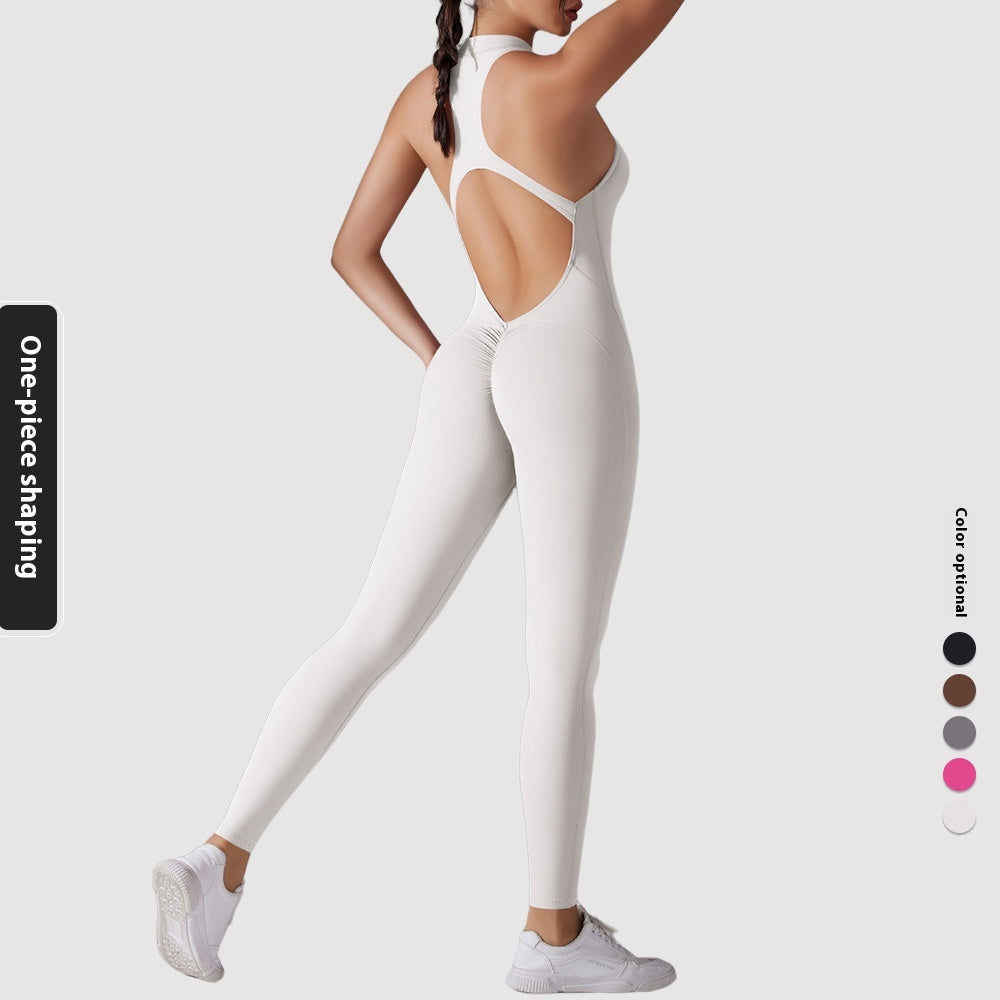 Sportlicher Jumpsuit mit Formeffekt
