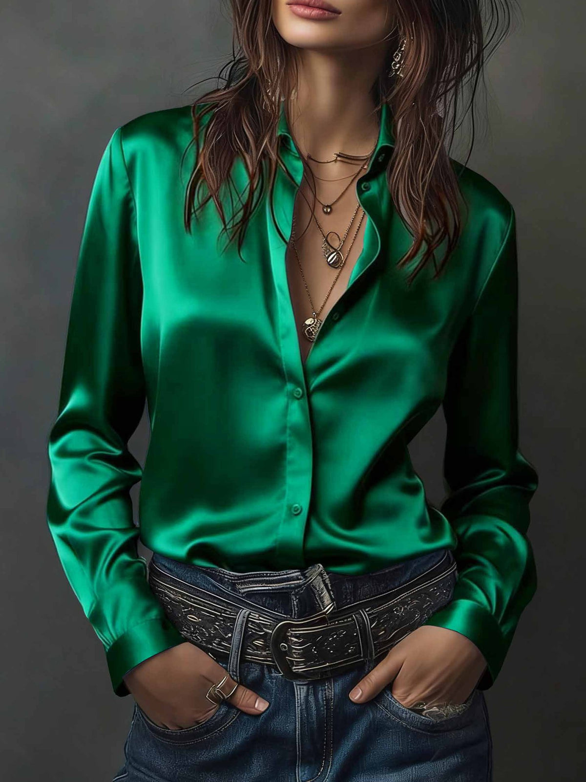 Elegantes Satinhemd im Western-Stil – Bild 13 | LuxeStyle