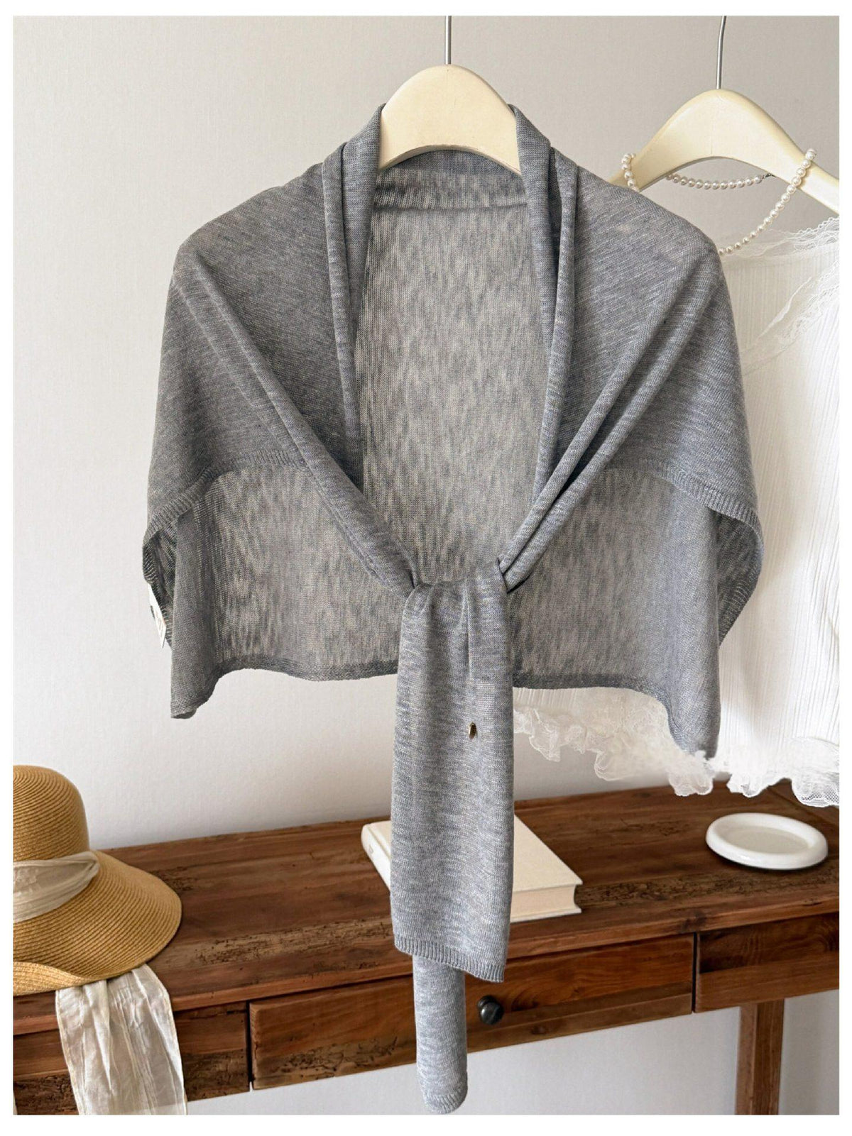 Bambus-Section Leinen Viskose Cape für Damen – Bild 3 | LuxeStyle