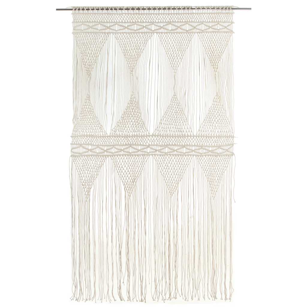 Macrame-Gardine aus Baumwolle