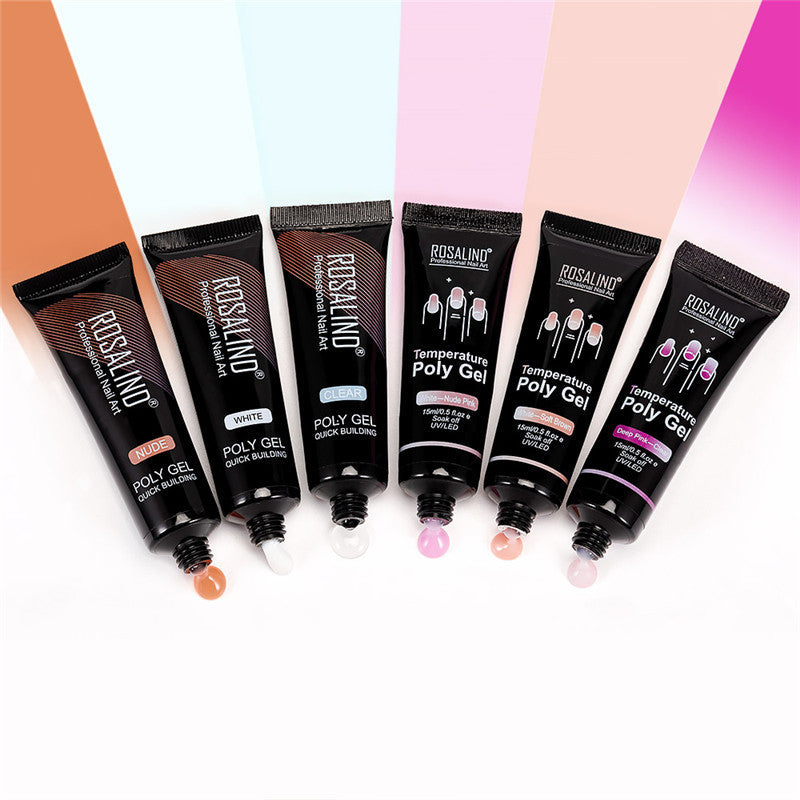 Mehrfarbiges Nagelmodellage-Gel