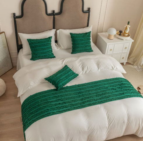Bettläufer aus Baumwoll-Leinen-Jacquard – Bild 2 | LuxeStyle