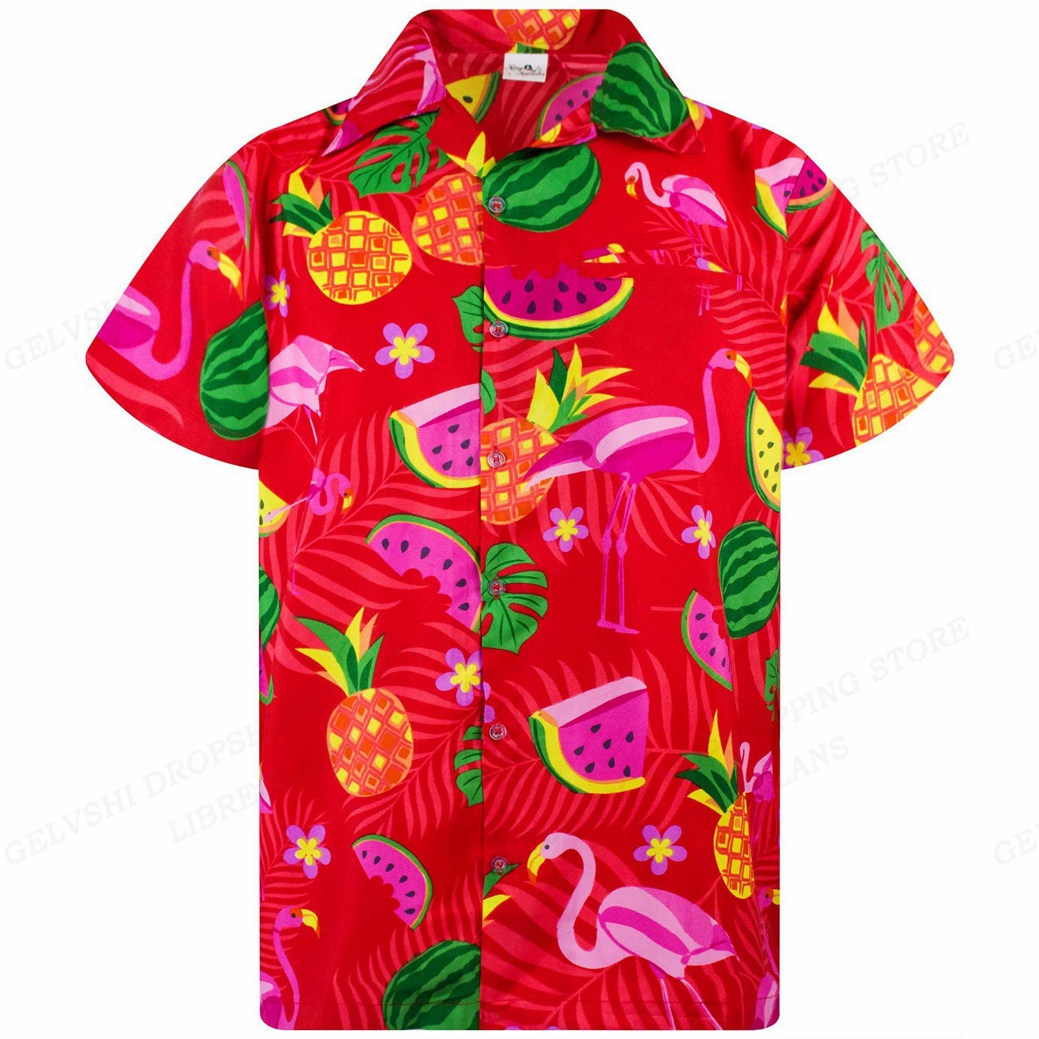 Herren Hawaiihemd gestreift