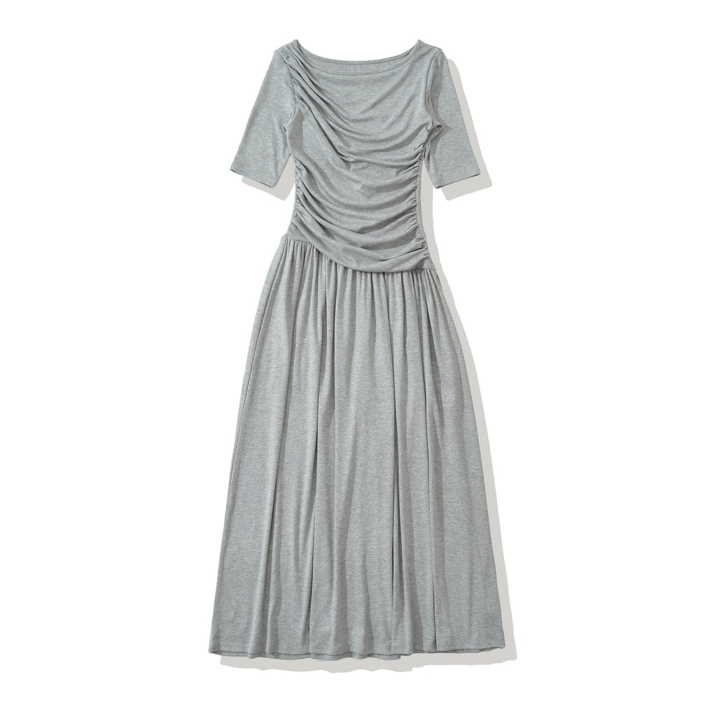 Elegantes Midi-Kleid mit Pleuron