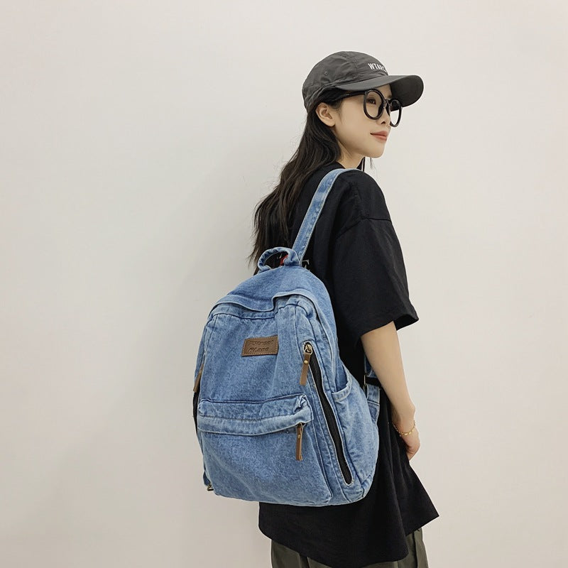 Denim Rucksack für Damen – gross & stylisch