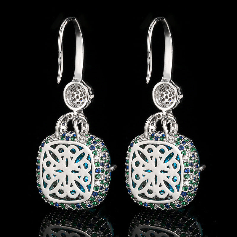 Paru Saphir Vintage Ohrringe