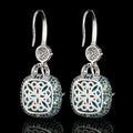 Paru Saphir Vintage Ohrringe