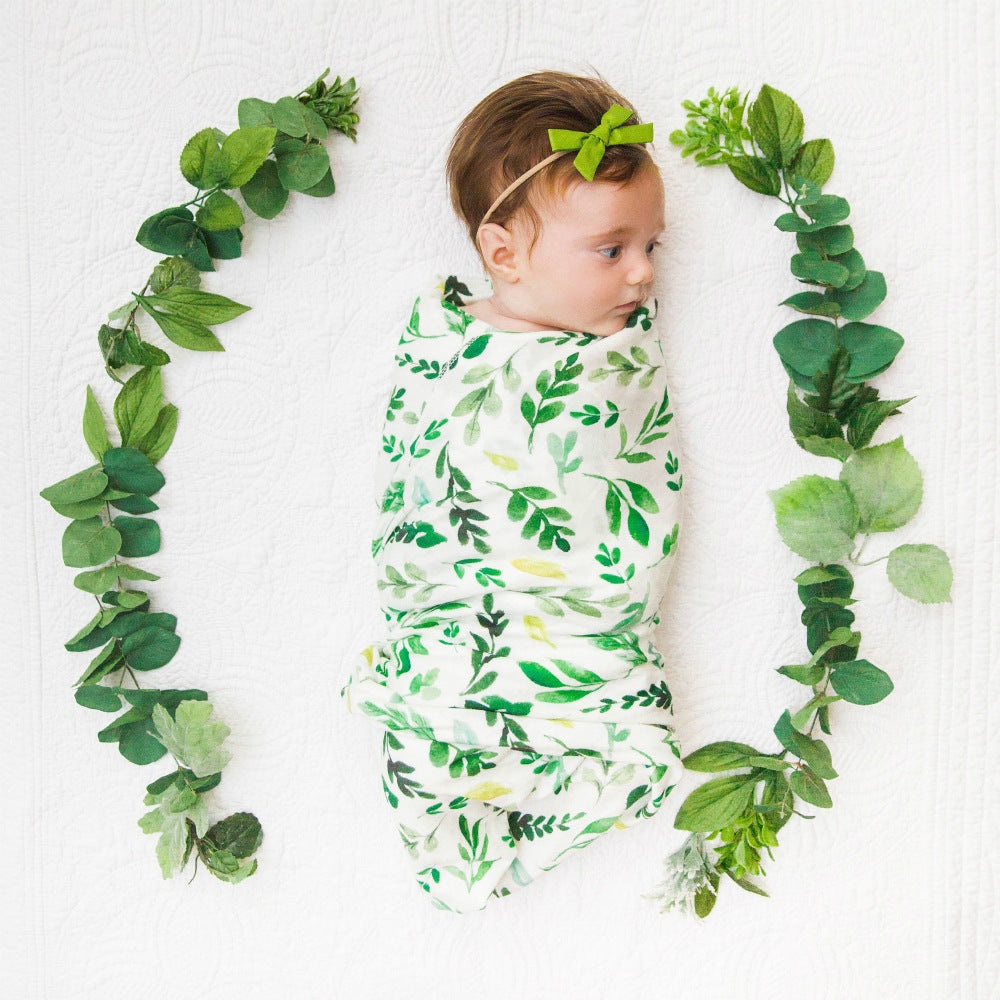 Baby Swaddle-Tuch mit Hasenohr-Stirnband – Bild 2 | LuxeStyle