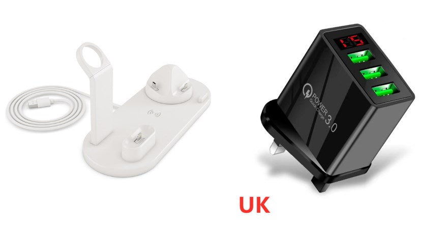 4-in-1 Wireless Ladestation mit Schnellladefunktion