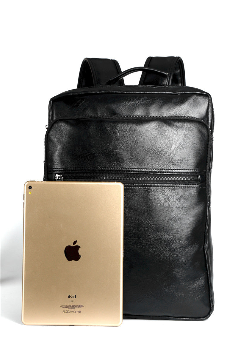 Rucksack aus PU-Leder für 15,6-Zoll-Laptop – Bild 4 | LuxeStyle