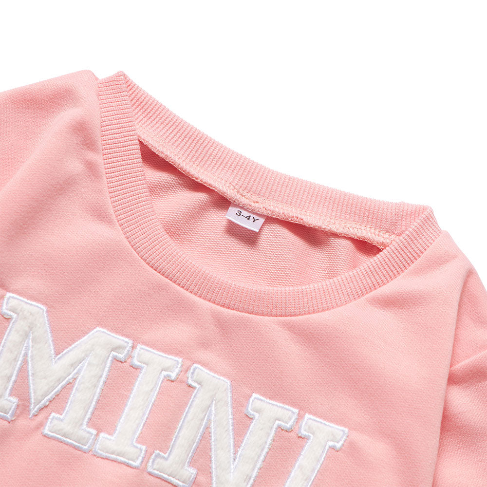 Partnerlook Letter Printed Pullover