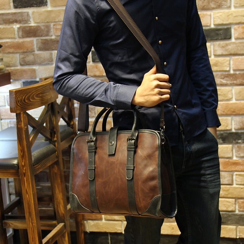 Herren-Handtasche aus Rindsleder – Bild 4 | LuxeStyle