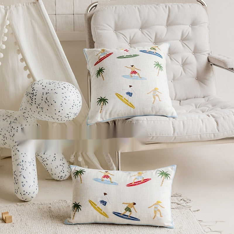Kissenhülle "Summer Ocean Surf" bestickt – Ansicht 4