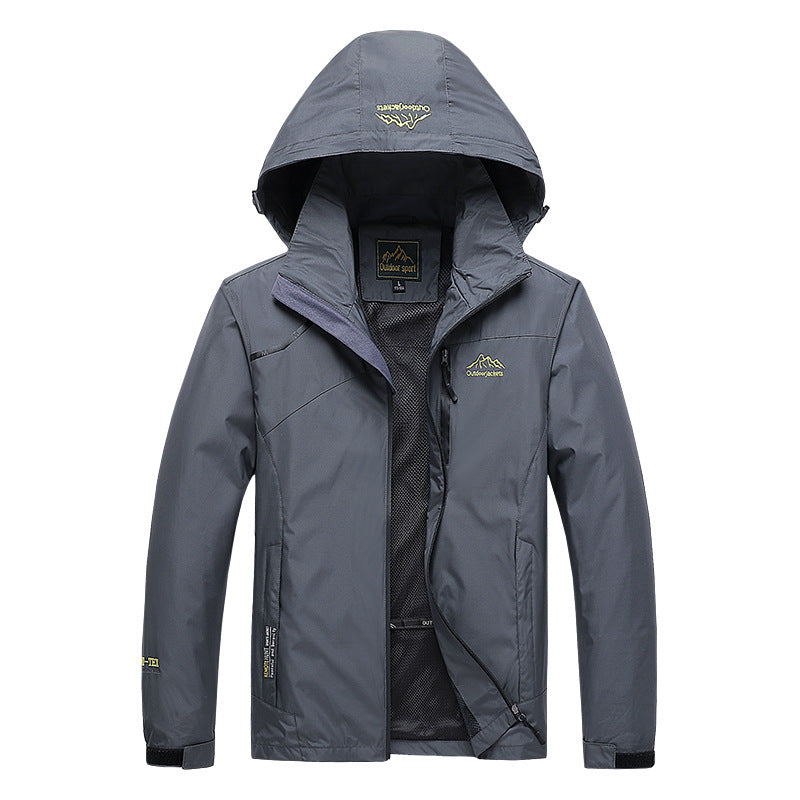 Herren Kapuzen-Windbreaker wasserdicht – Bild 4 | LuxeStyle
