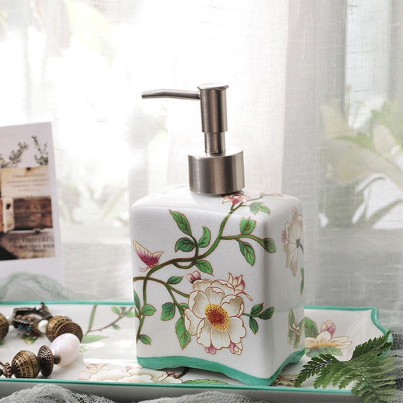Keramik-Lotion-Spender im China-Stil