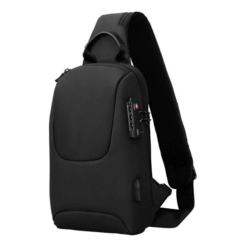 Anti-Diebstahl Umhängetasche mit USB-Ladeanschluss – Bild 2 | LuxeStyle