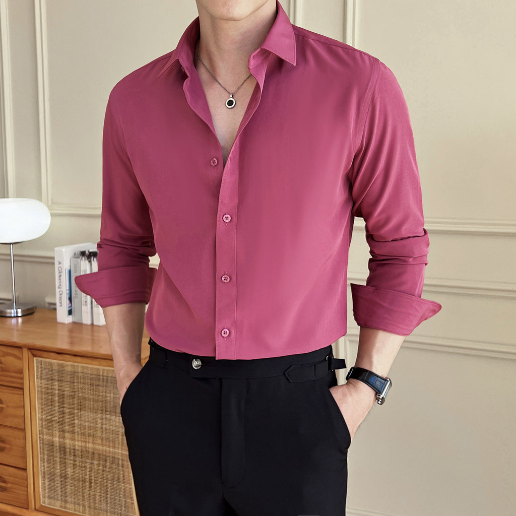 Business Hemd langarm, schmal geschnitten – Bild 6 | LuxeStyle