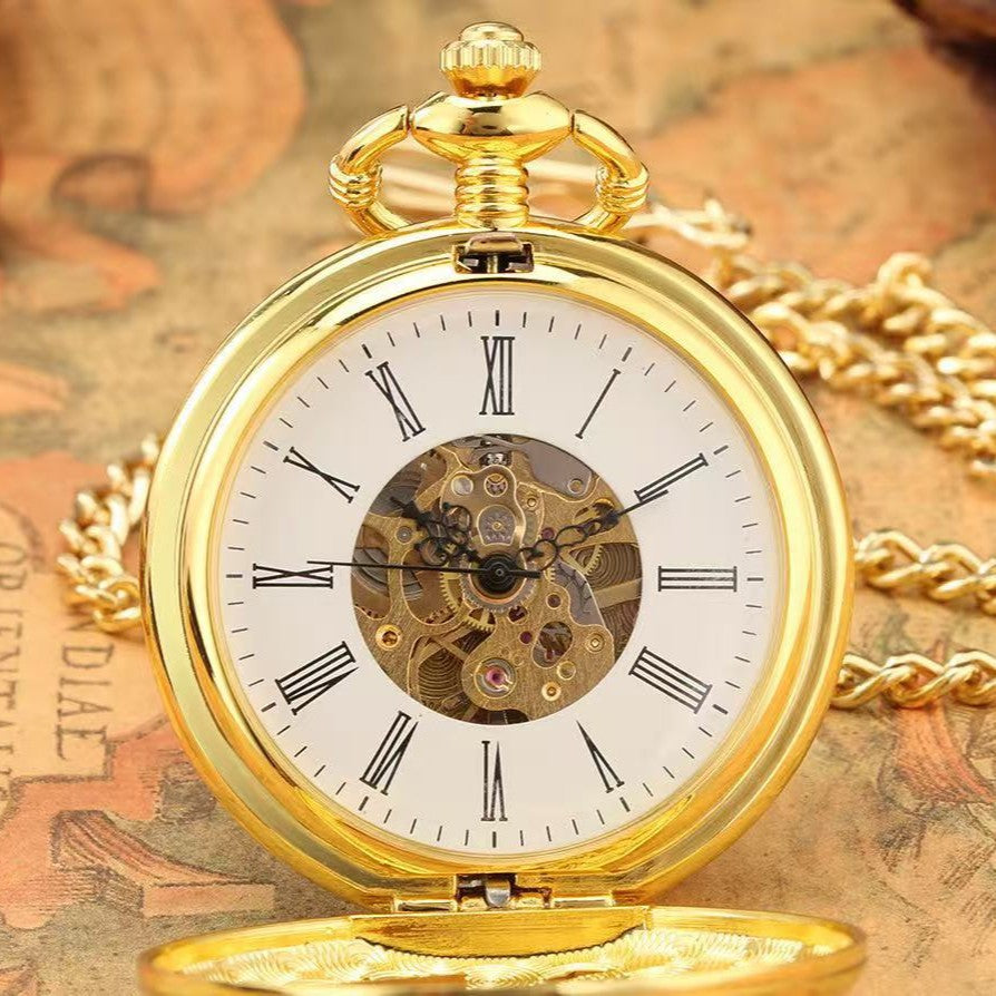 Mechanische Taschenuhr mit römischem Zifferblatt