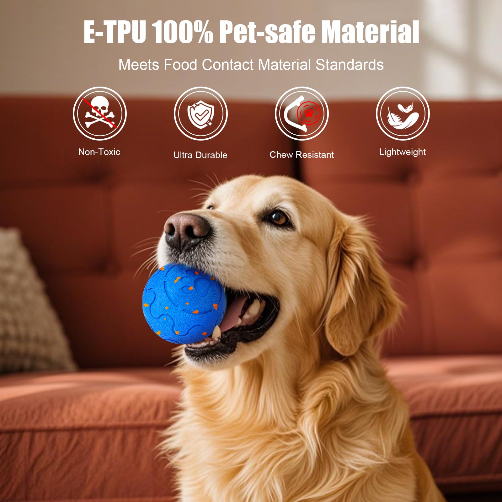 Interaktiver Hunde-Spielball aus E-TPU