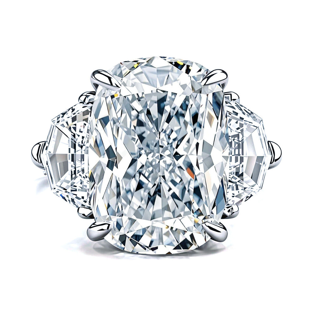 Moissanite Ring im rechteckigen Kissenschliff – Bild 4 | LuxeStyle