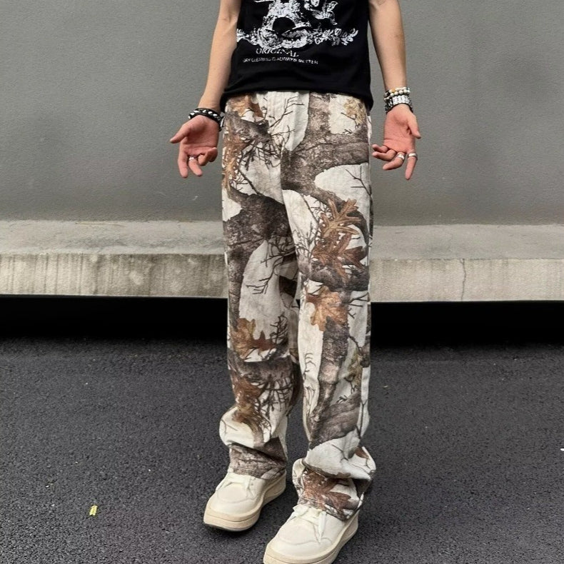 Branch Camouflage 3D-Denim Hose für Herren