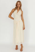 Elegantes Halterneck Maxikleid – Bild 8 | LuxeStyle