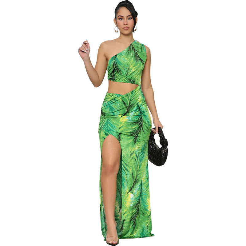 Elegantes Maxikleid mit Blumenmuster