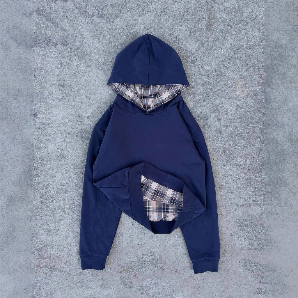 Hip Hop Retro Plaid Freizeit-Pullover
