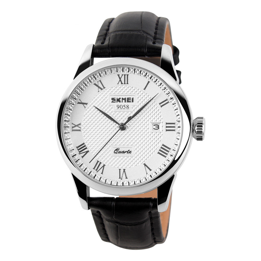 Klassische Herrenuhr mit Lederarmband – Bild 4 | LuxeStyle