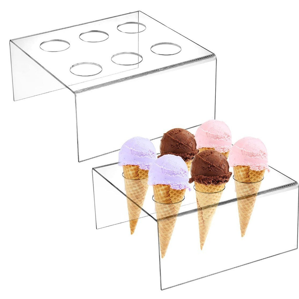 Acryl-Eiscreme-Kegelständiger Transparent | LuxeStyle