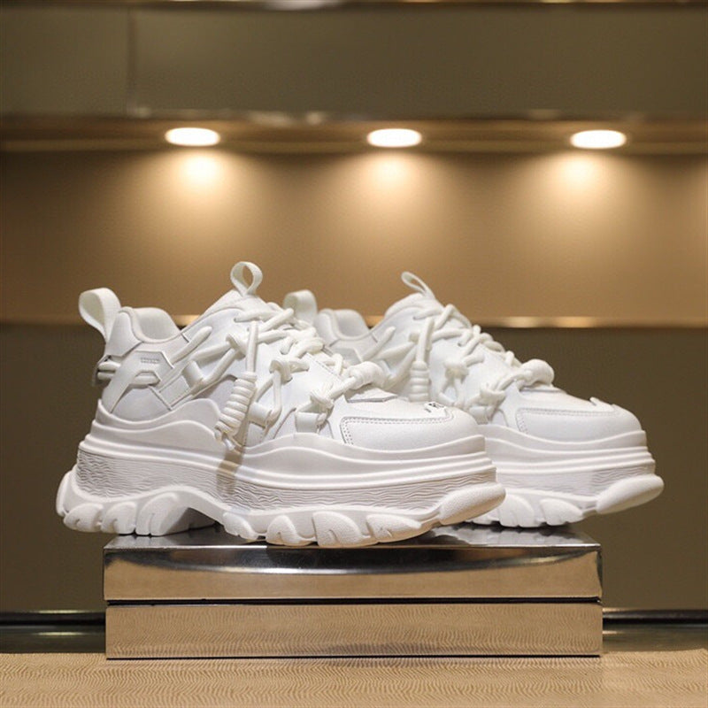 Leder-Plateau-Sneaker für Damen – Bild 7 | LuxeStyle